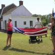 Learning how to Fold the American Flag at Hancock's Resolution Park